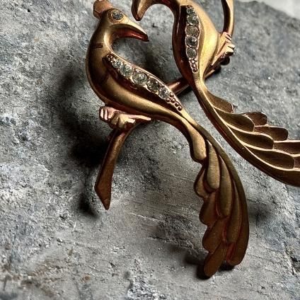 1940's France Brass Brooch（1960年代 フランス 真鍮 ブローチ