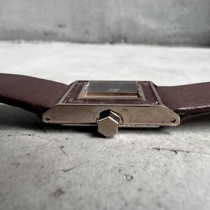 YSL（イブ・サンローラン）レクタンギュラーケース ブラウンダイヤル