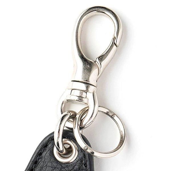 soldout! _ CL-24SS024LE SILVER STAR CONCHO LEATHER KEY RING