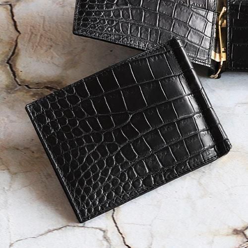 スモールクロコダイルマットマネークリップ無双『極』 | 東京クロコダイル