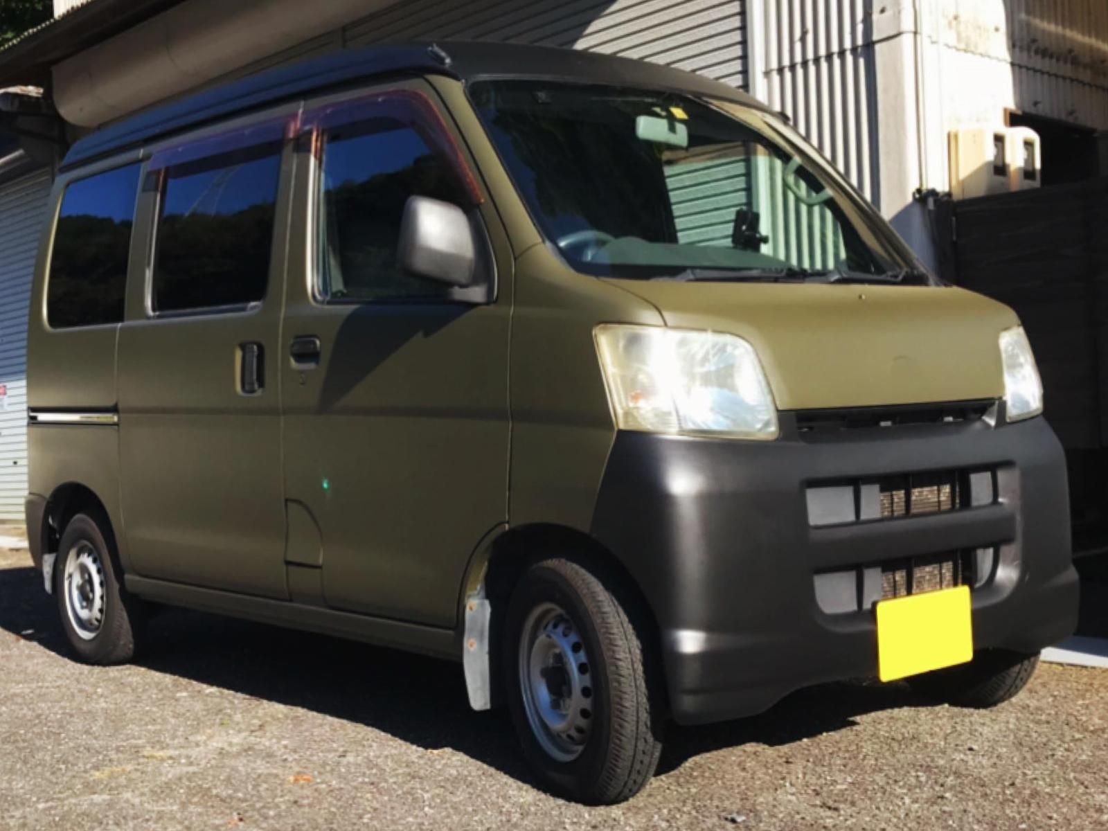 ダイハツ ハイゼットをオリーブドラブで刷毛塗り全塗装！ - 刷毛（ハケ