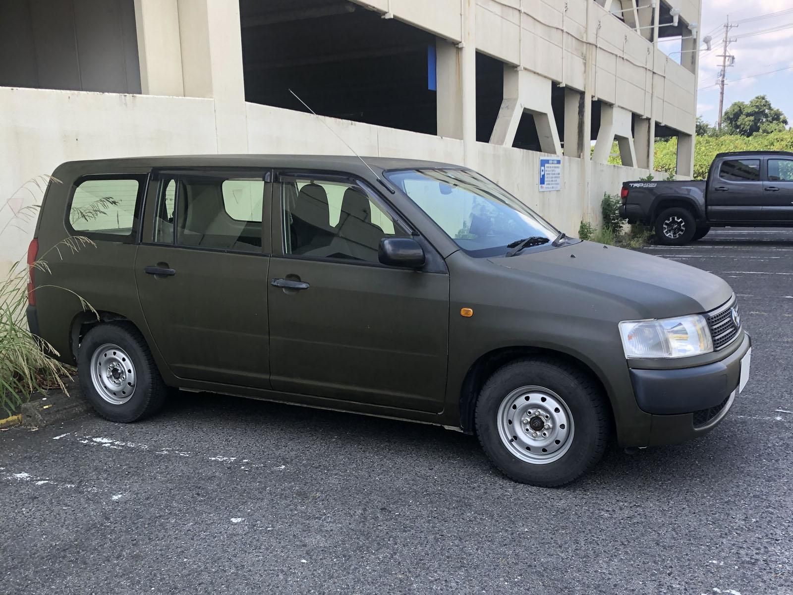 トヨタ プロボックスをオリーブドラブで刷毛塗り全塗装！ - 刷毛（ハケ