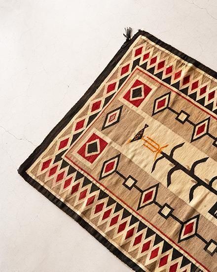VINTAGE】40s〜 Navajo Rug 