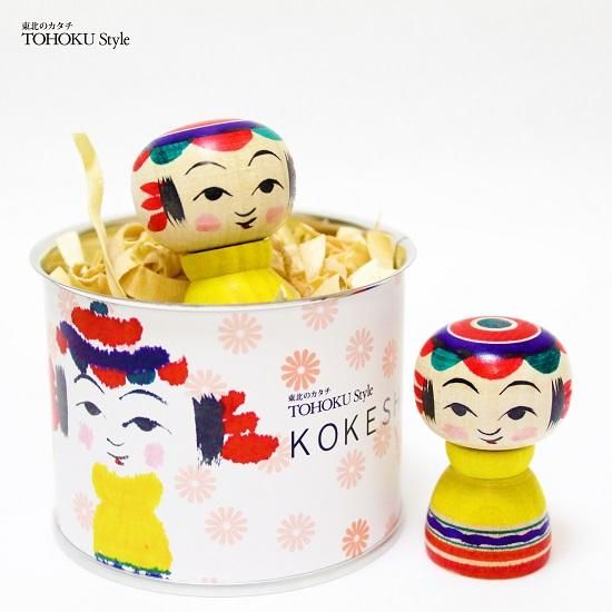 こけし缶 鎌田美奈枝 弥治郎系 - Shimanuki Online Shop