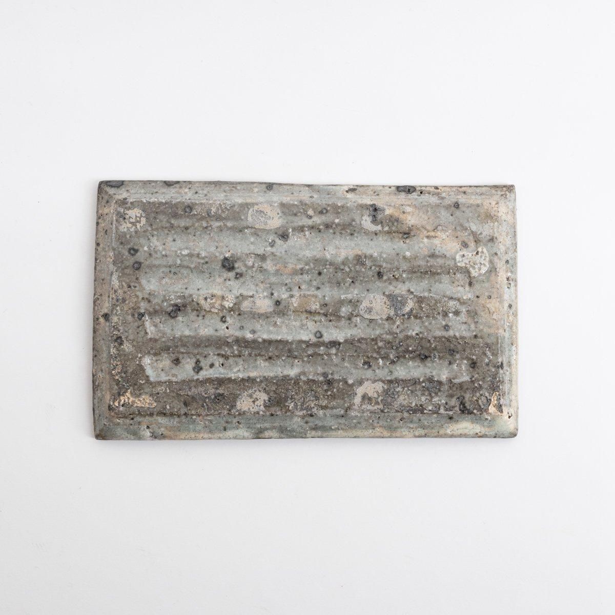 八田亨 白掛tile plate 長小 11.5cm×19.5cm H1cm ｜ 百福オンライン