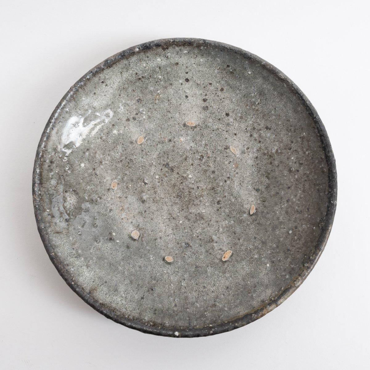 八田亨 白掛7寸皿 φ22cm H4.5cm ｜ 百福オンラインショップ