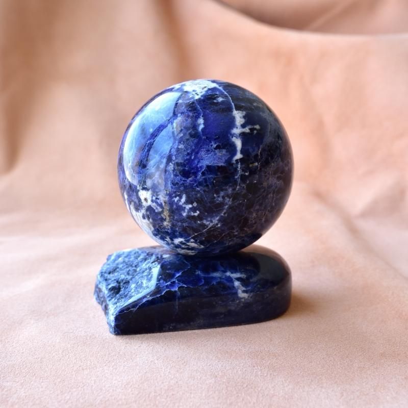 ソーダライト・スフィア Planet Earth マダガスカル産 308g/丸玉