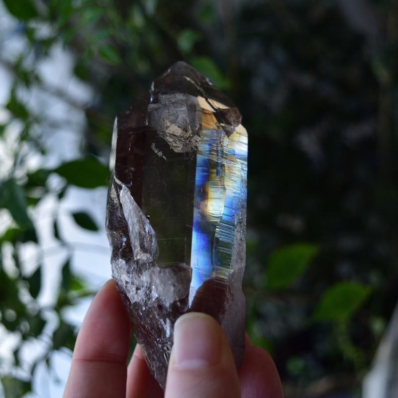 スモーキークォーツ アルプス水晶 VORTEX スイス産 182g/ クリスタル