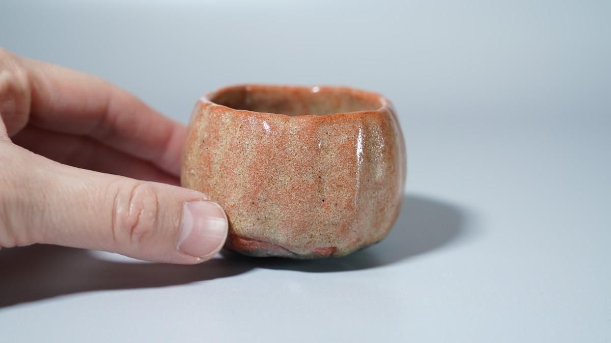 値下】柳下季器 信楽芋頭ぐい呑 柳下季器 信楽芋頭ぐい呑 [ Shigaraki