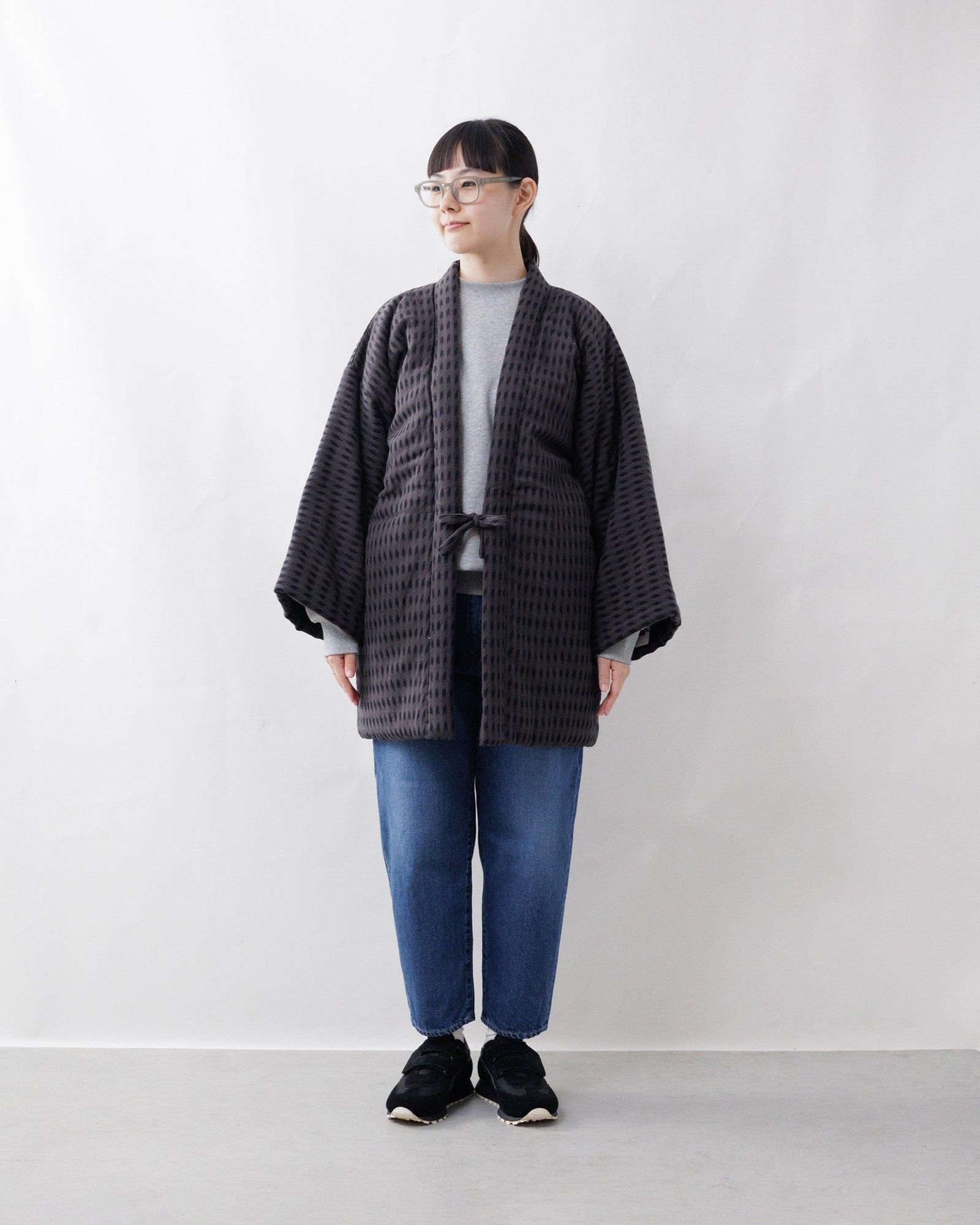 宮田織物 はんてん 半纏 [白鷹袢天・グレー] 男女兼用【完売