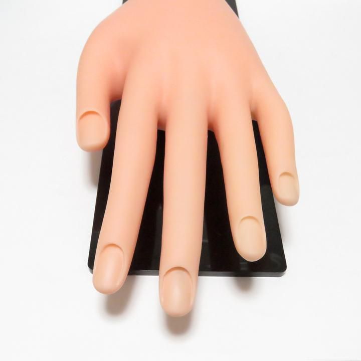 ネイル検定練習用ハンド 【左手】 固定台付き