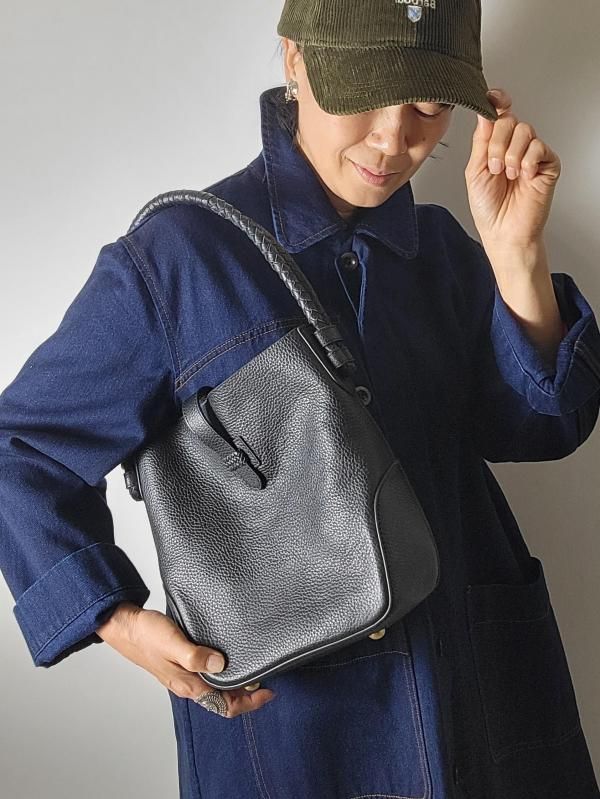 maison de soil（メゾンドソイル）ワンハンドルバッグ GRAINED LEATHER