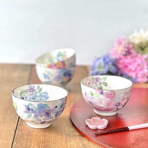 花柄 お茶碗 | 可愛らしい女性向け食器 - 美濃焼とやちむんと雑貨｜蔵