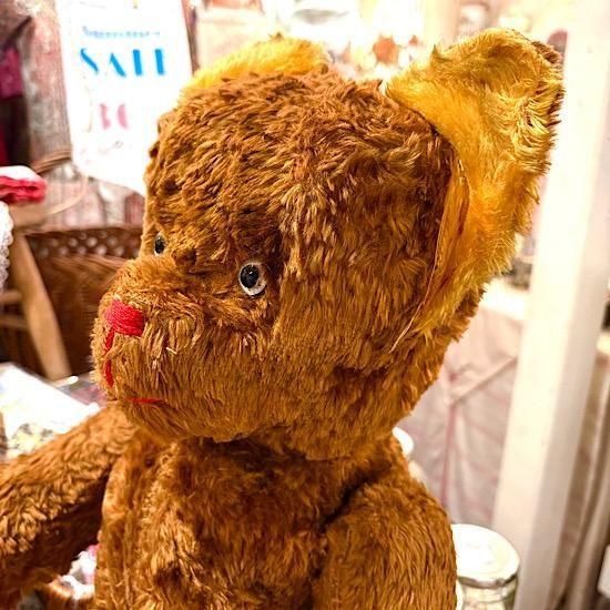 フランスJPM社1940〜50年代 ＊ ビンテージベア ＊ 存在感たっぷり60cm