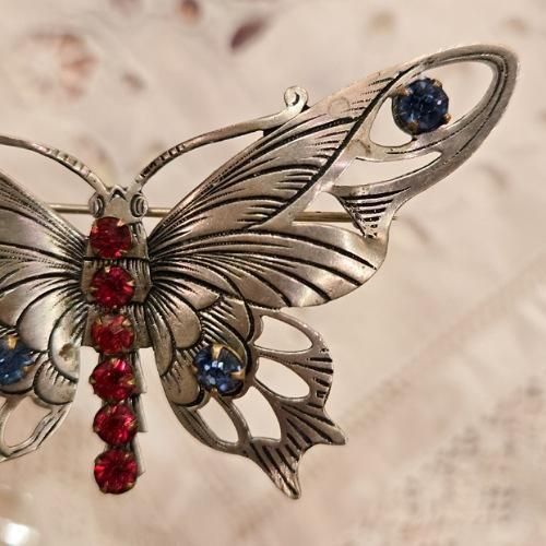 アメリカ1940～1950年代 ＊ ヴィンテージブローチ ＊ バタフライ ＊ 蝶