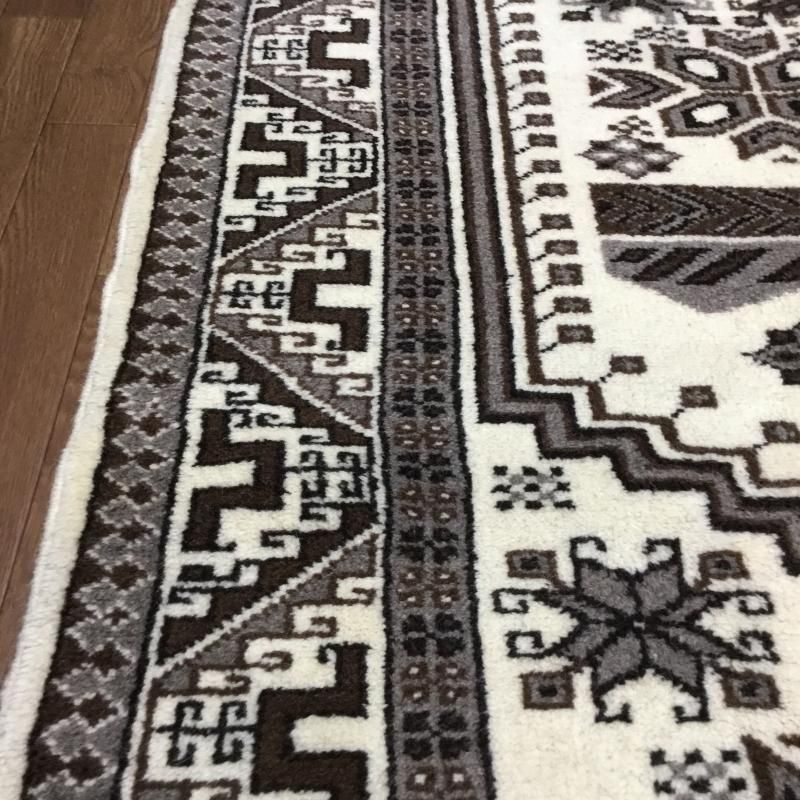 Y3352 トルコ カイセリ絨毯 ウール×コットン 手織り 182×116㎝ トップ