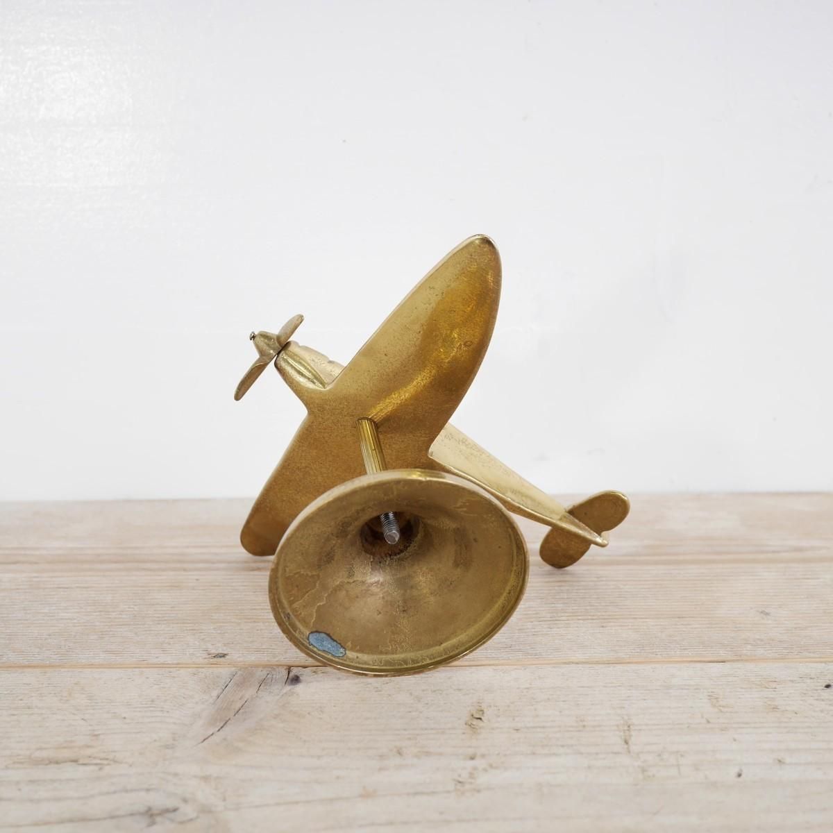 4174 アメリカ ヴィンテージ 真鍮製 飛行機 マスタング MUSTANG メタル