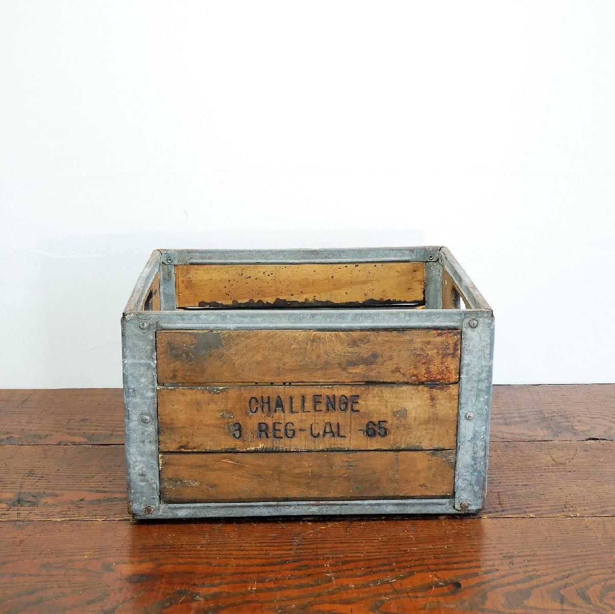 ヴィンテージ 木箱 アメリカ ウッドボックス ミルククレート 運搬箱