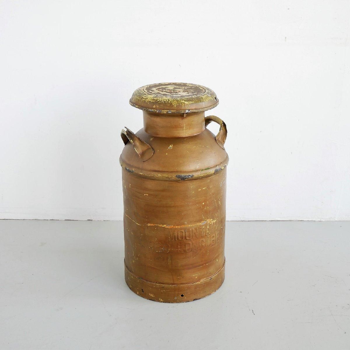 アンティーク ミルク缶 アメリカ ヴィンテージ 牛乳運搬 ガーデニング