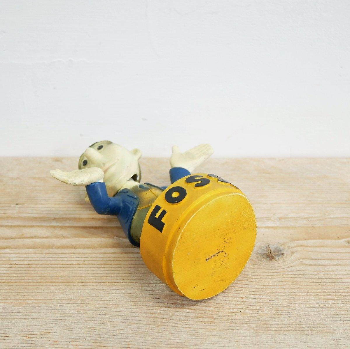 アメリカ ヴィンテージ FOSSIL ボブルヘッド人形 フレッド 時計