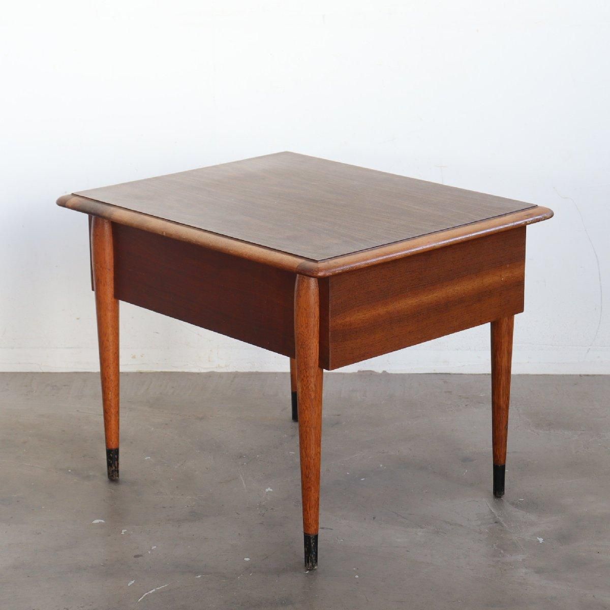 サイドテーブル LANE アンティーク 化粧板 -通販-ローズボール