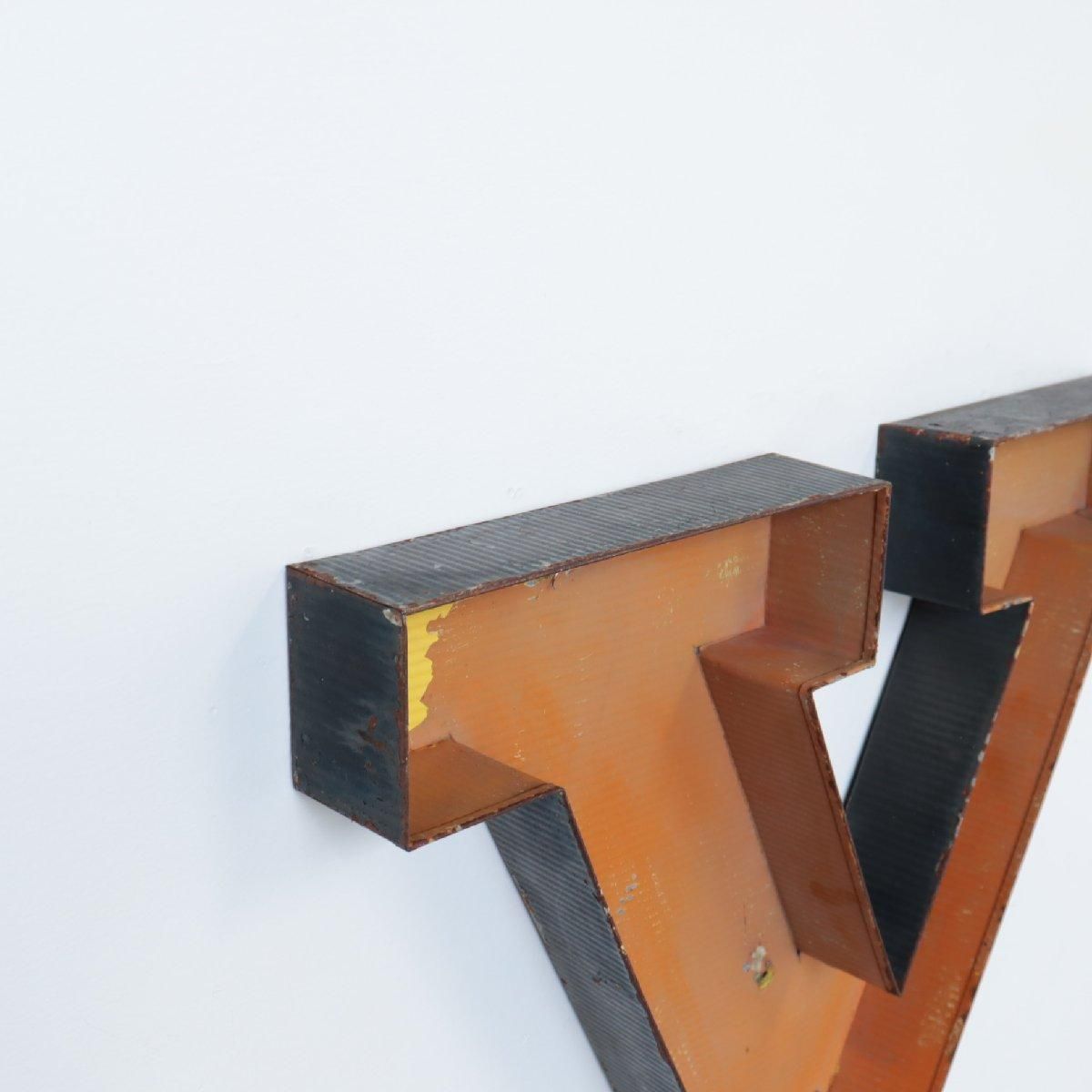 アメリカ ヴィンテージ アルファベットサインY ディスプレイ 立体看板