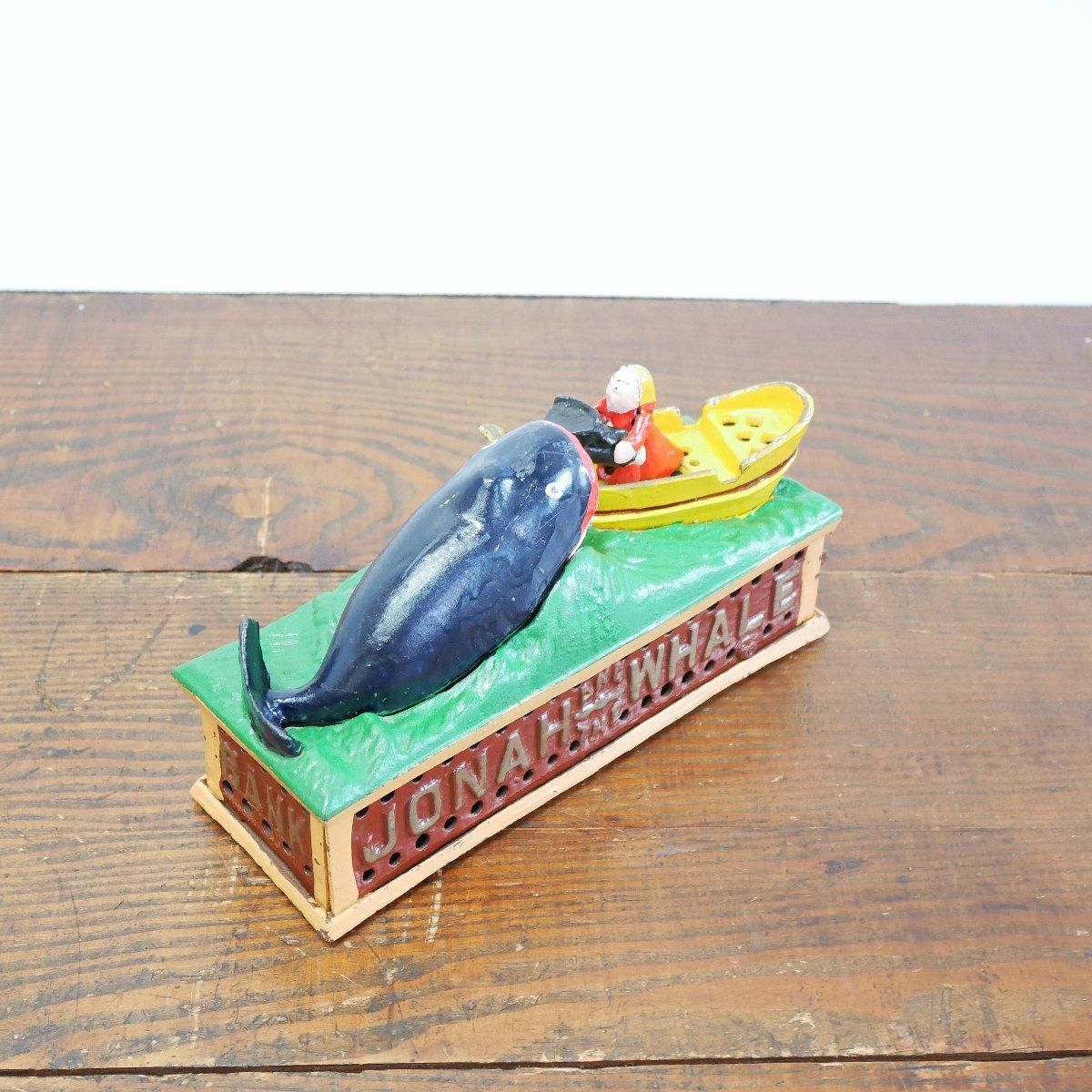 アメリカ ヴィンテージ 貯金箱 JONAH and WHALE 銀行ノベルティ商品