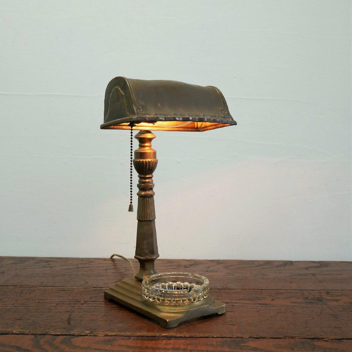 アメリカ ヴィンテージ 真鍮製デスクランプ アンティーク照明 ライト