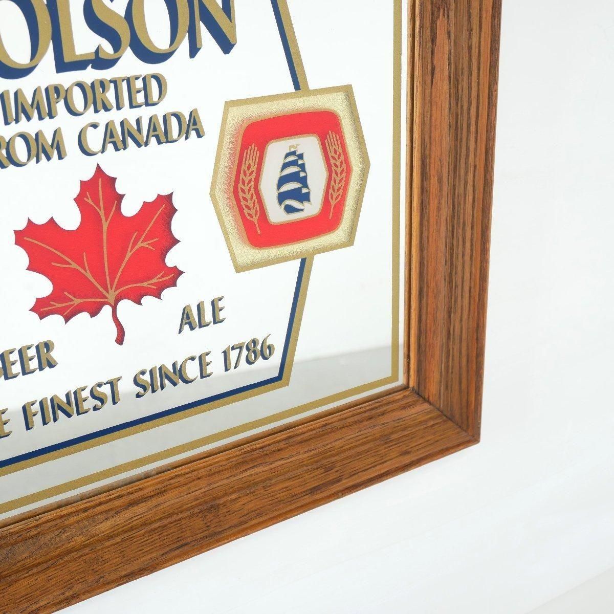 ヴィンテージ パブミラー 酒場 鏡 ビール -通販-ローズボール