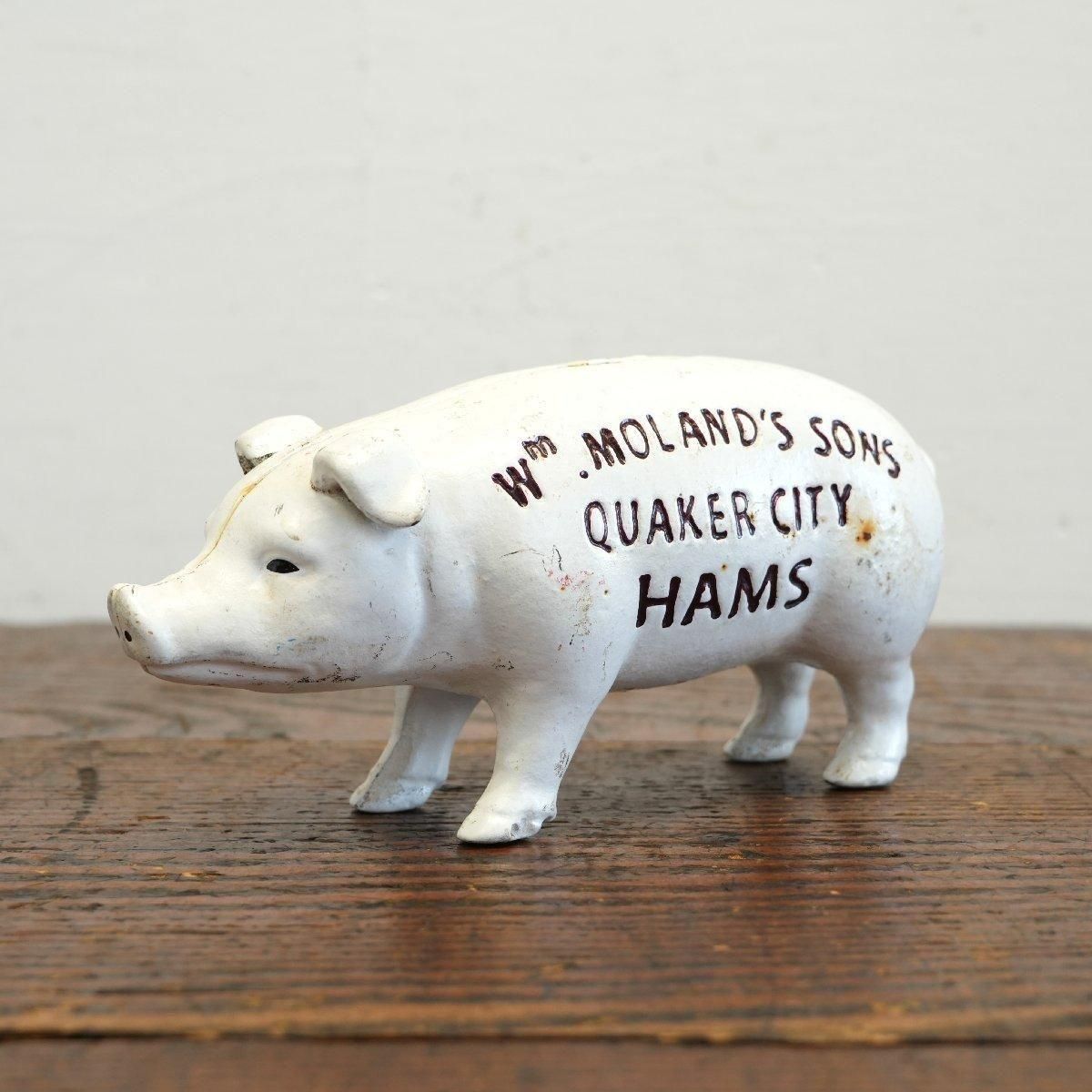 ヴィンテージ ブタ 貯金箱 鋳鉄製 置物 -通販-ローズボールアンティークス