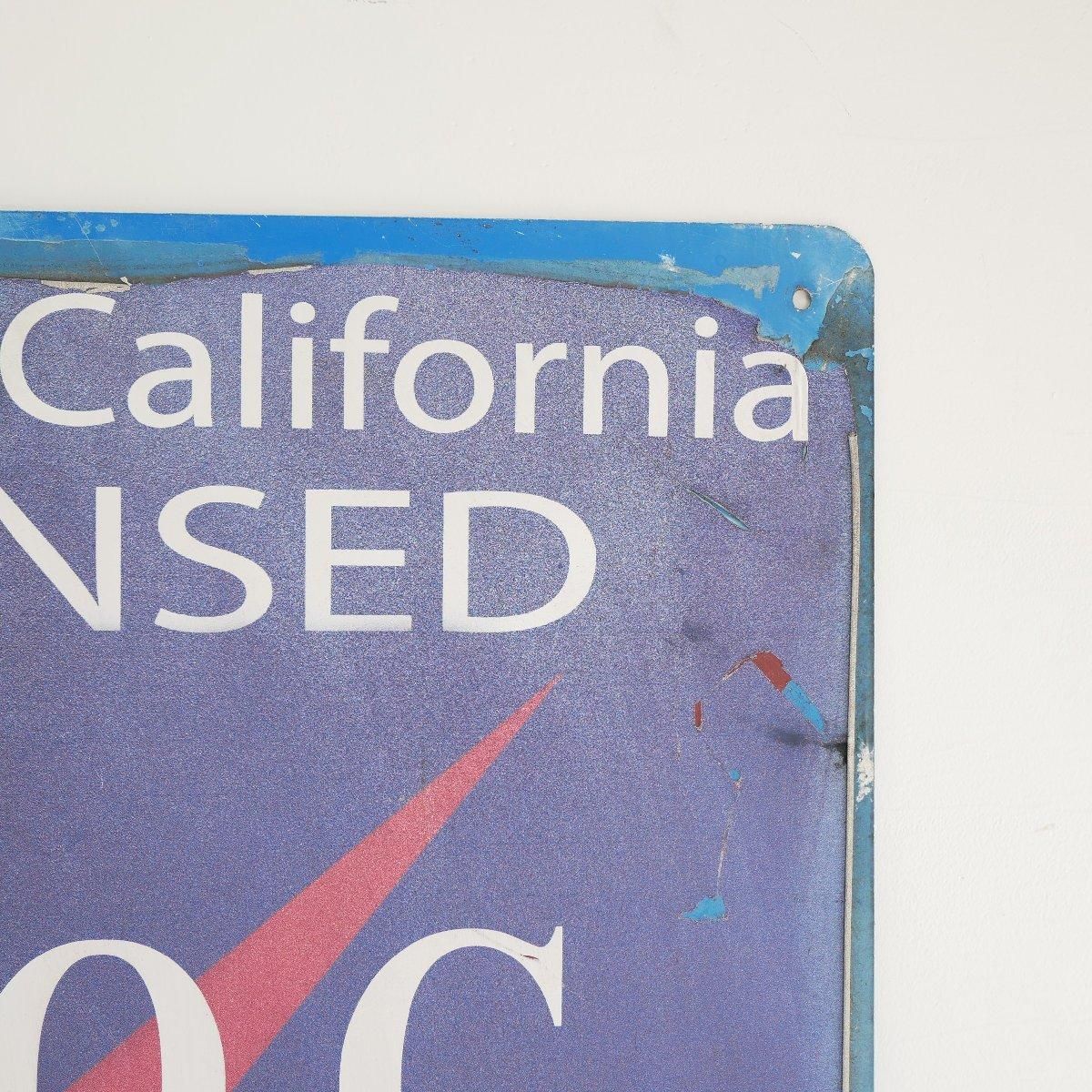 カリフォルニア州 スモッグチェック 看板 アメリカ ヴィンテージ