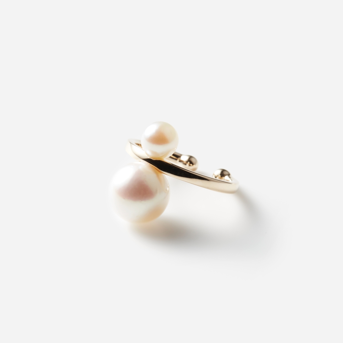 Hirotaka（ヒロタカ) Double Pearl Ear Cuff | パール イヤーカフ