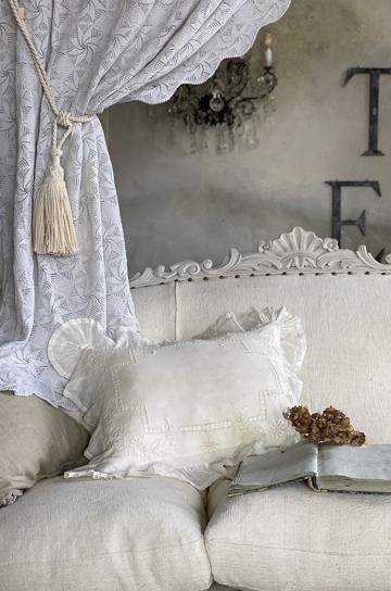 フレンチアンティークレースクッション【パディントン】｜ブロカント