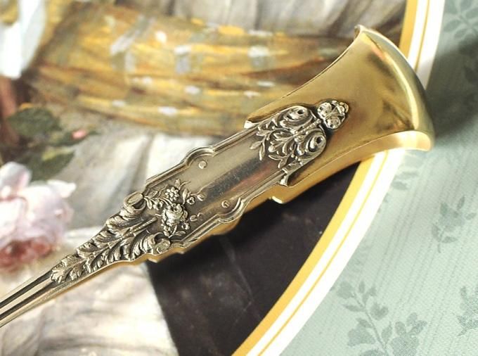 フランスアンティーク銀器【純銀950】ピュイフォルカ ティースプーン