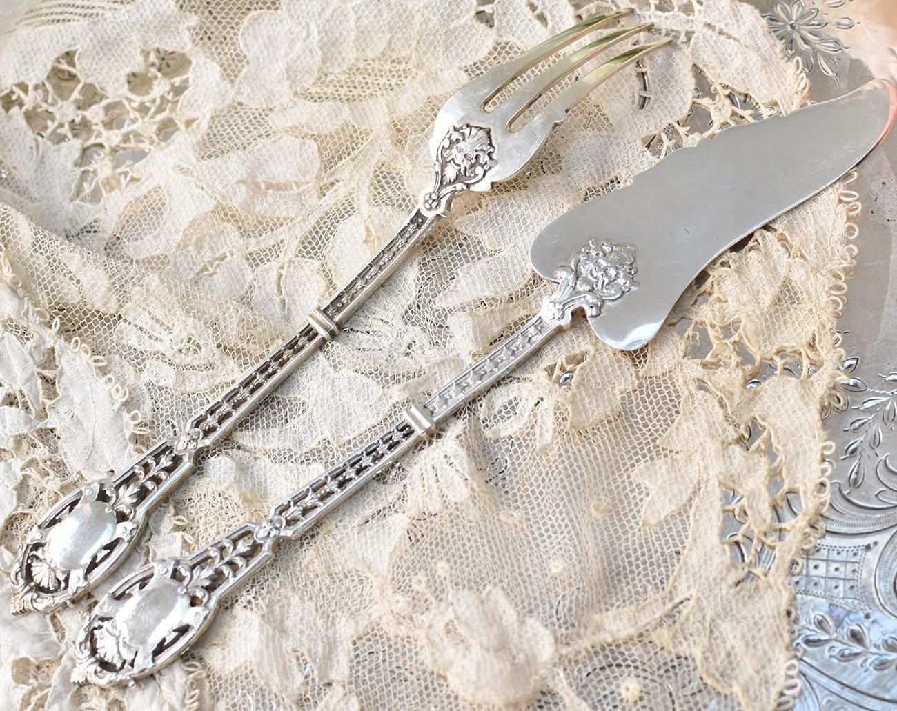 ピュイフォルカ 純銀製 950 最高峰 ビッグサーバー フランス