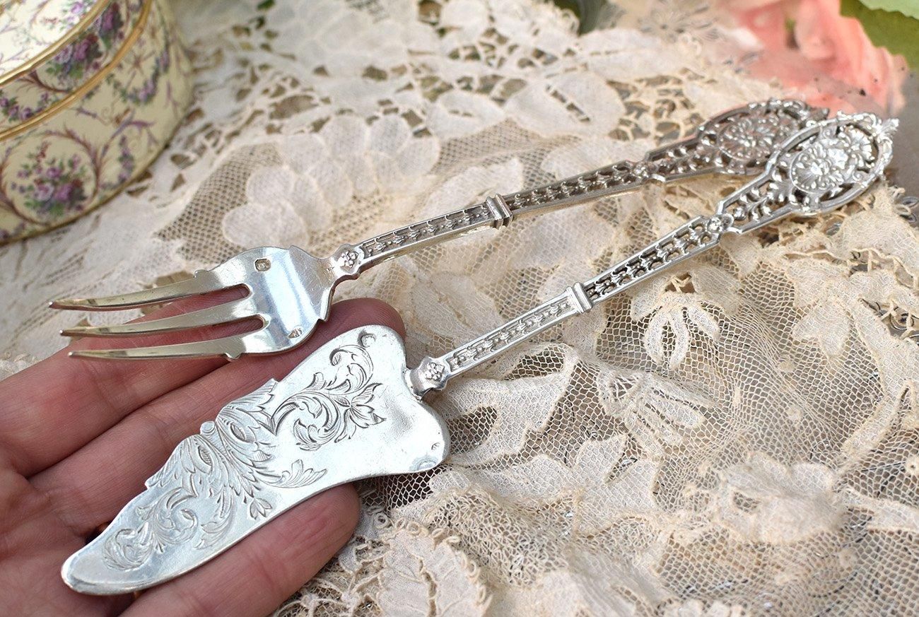 ピュイフォルカ 純銀製 950 最高峰 ビッグサーバー フランス