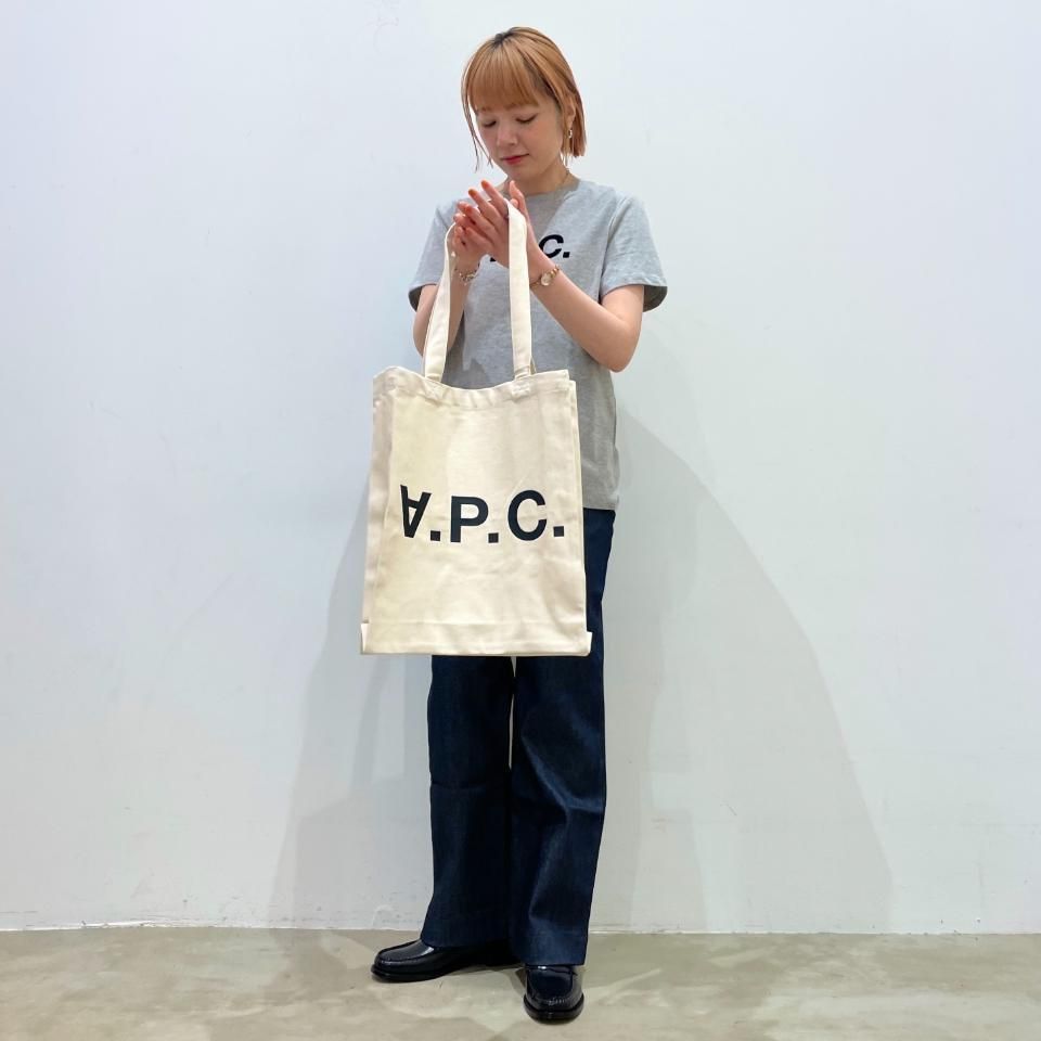 A.P.C. - Laure ブラックロゴトートバッグ（25082102490） - Sheth