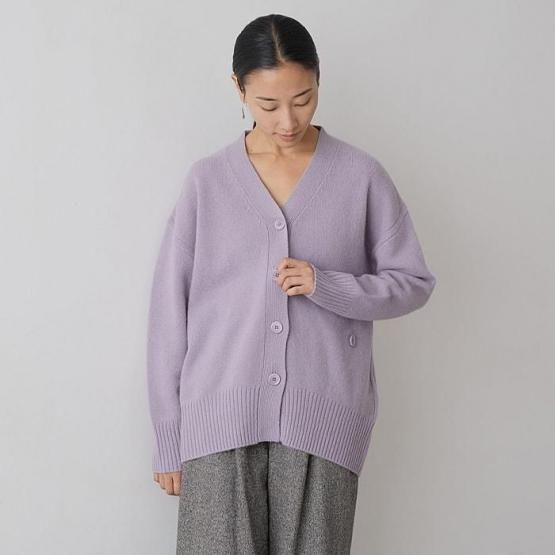 カシミヤ100%上質な大人のカーディガン【DRESS HERSELF/ドレスハー