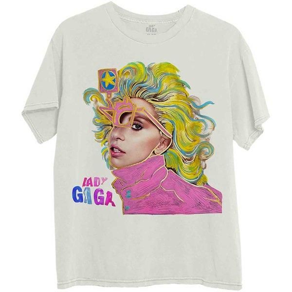 LADY GAGA Colour Sketch, Tシャツ - バンドTシャツ専門店T-oxic