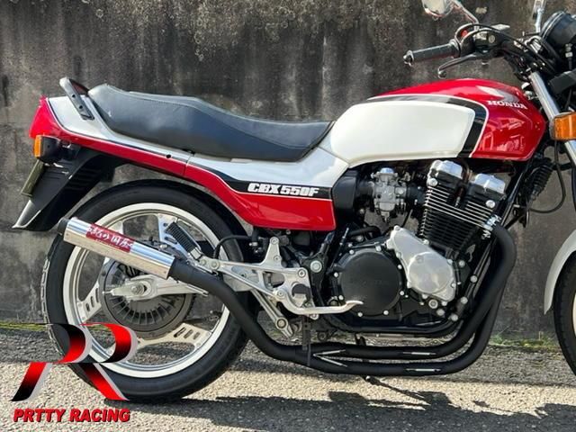 CBX550F 紀の国屋 45π 分割式 4-2-1管 黒 マフラー