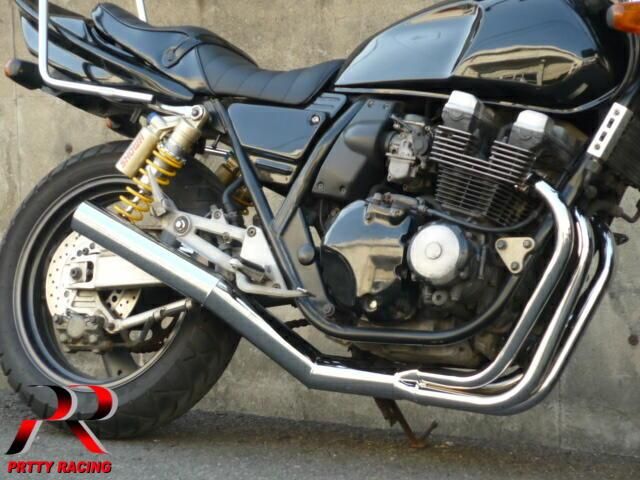 XJR400 4HM ショート管 メッキ マフラー