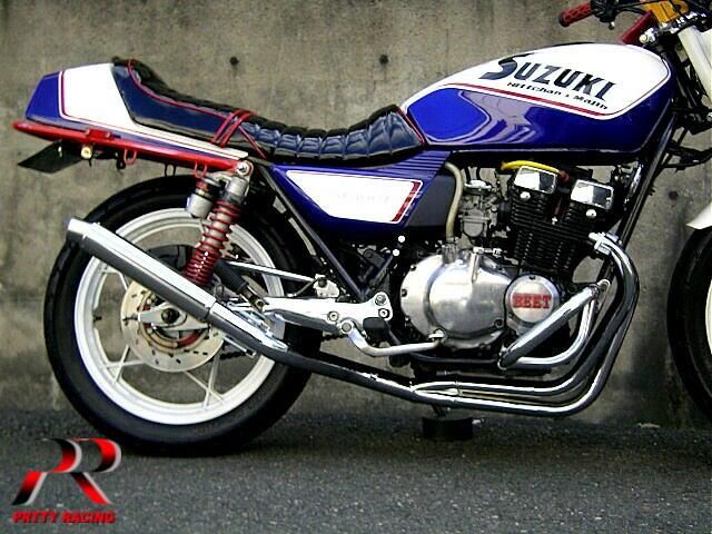 GSX400FS 4-1管 ALサイレンサー 50.8π メッキ マフラー