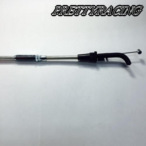 国内産 ゼファー400/Χ 1本引き專用 アクセル ワイヤー メッシュ