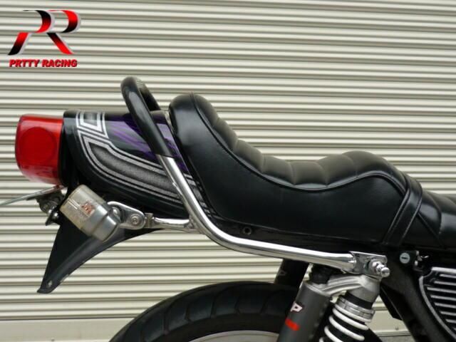 GS400 メッキ極太ゴム巻きタンデムバー