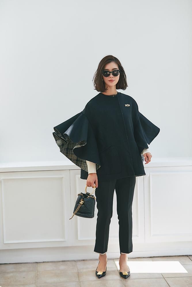 30％off】ラッフルスリーブリバーシブルコート(ブラック) - seventen