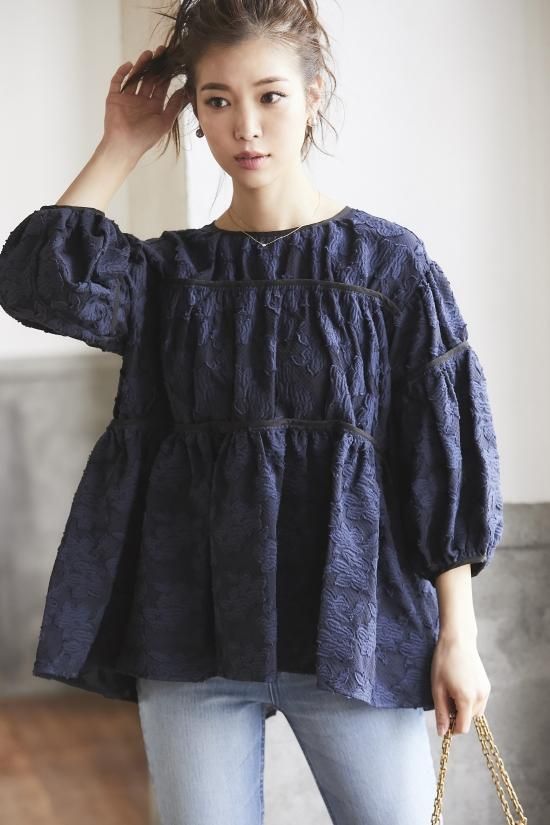 パイピングティアードトップス-seventen-