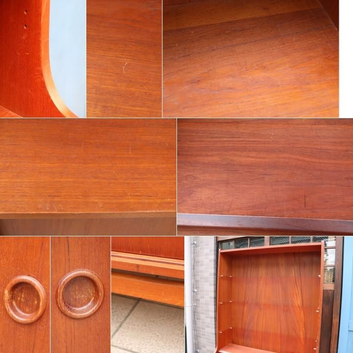 値下げ/デンマーク製のチーク材を使用したブックシェルフです