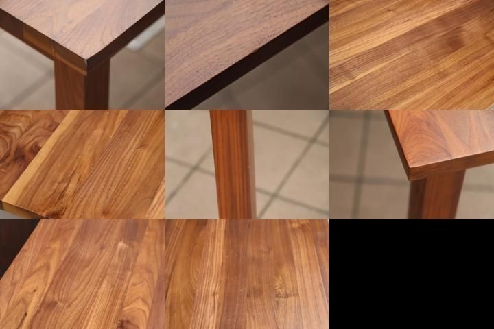 無印良品(MUJI)のウォールナット無垢材 ダイニングテーブル/140cmです