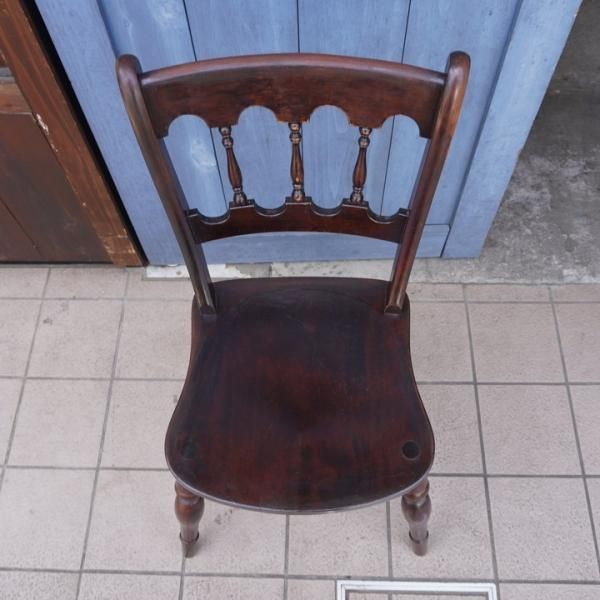 松本民芸家具のクラシックなダイニングチェアー【＃49A型 ワイコム