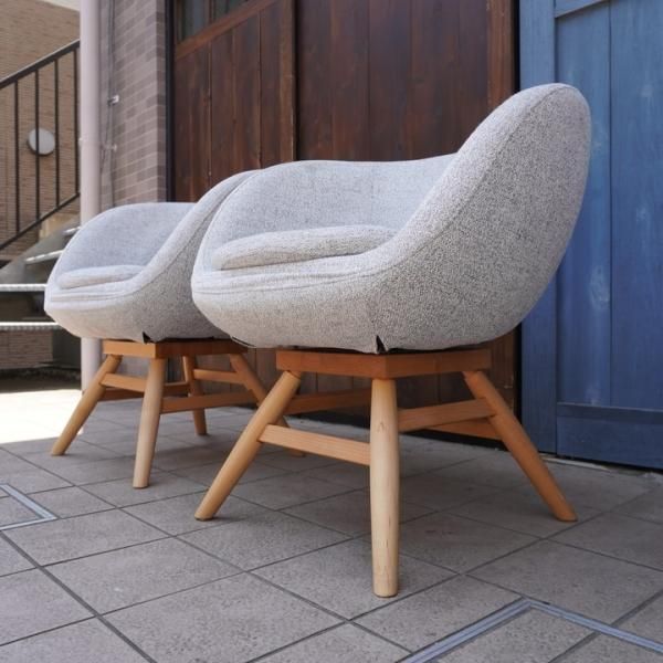 MOMO NATURAL(モモナチュラル)のM-ROUND CHAIR ML / COVERING 2脚